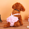 Menstrual Physiological Pants For Pet Dog Polka Dot Skirt And Bib Physiological Pants, Size: XXL(Pink)