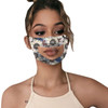 3 PCS Anti-Fog Lip Language Face Shield For The Deaf And Mute Solid Color Printing Face Shield(Printing A)