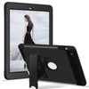 3 in 1 Honeycomb Silicone + PC Shockproof Protective Case with Holder For iPad 4 / 3 / 2(Black)