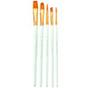 ZhuTing 2 Packs Art Oil Painting Beginner Nylon Wool Watercolor Hook Line Pen(5 PCS/Set Matte Green)