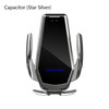 H10 15W Automatic Wireless Charging Car Mobile Phone Bracket, Style: Capacitor(Star Silver)