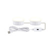 LED Makeup Mirror Light Beauty Fill Light Hand Sweep Sensor Mirror Front Light, Power source: 2 Bulbs(Natural White)