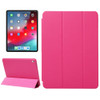 Horizontal Flip Solid Color Leather Case for iPad Pro 12.9 inch (2018), with Three-folding Holder & Wake-up / Sleep Function(Magenta)