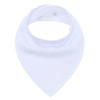 3 PCS Reusable Washable Cotton Baby Bibs Burp Cloth Adjustable Baby Meal Bibs(White)