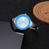 2 PCS Women Simple Style Alloy Thin Strap Quartz Watch(Blue)