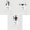 30 PCS Living Room Decoration Cartoon Switch Wall Stickers(KG-1-029)