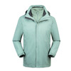 Mens Detachable Two Piece Warm, Waterproof And Breathable Couples Stormsuit (Color:Green Size:L)