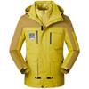 Men/Women Warm Breathable Windproof Waterproof Hiking Ski Suit Outdoor Jacket, Size:XXXXXL(Turmeric)