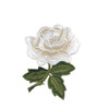 10 PCS Rose Series Embroidery Stickers DIY Dress Cheongsam Patch Stickers(Beige)