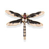Retro Oil-Dripping Enamel Dragonfly Brooch(Black)