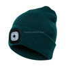 Unisex Warm Winter Polyacrylonitrile Knit Hat Adult Head Cap with 4 LED Lights(Navy Blue)