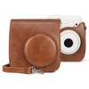 Retro Full Body PU Leather Case Camera  Bag with Strap for FUJIFILM instax mini 7+ (Brown)