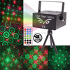 2-color Holographic Anime Laser Stage Lighting Fireworks Projector, Support USB Flash Disk & Sound Active / Auto-mode, with MP3 Player Function /  Remote Control & Dynamic Liquid Sky(Black)