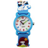 JNEW A335-86195 Children Cute Cartoon Waterproof Time Cognitive Quartz Watch(Girl And Cat (Blue))