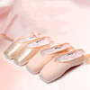 Ballet Lace Pointe Shoes Professional Flat Dance Shoes, Size: 41(Satin Nude)