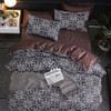 Luxury Bedding Black Marble Pattern Set Sanded Printed Quilt Cover Pillowcase, Size:228x228 cm(Night)
