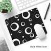 6 PCS Non-Slip Mouse Pad Thick Rubber Mouse Pad, Size: 21 X 26cm(Black White Circle)