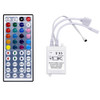 YWXLight RGB LED Controller Dimmer 4 Channels 4 Pins IR 44-keys Remote Control for 5050 LED Strip Light Flexible, DC 12-24V