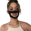 3 PCS Anti-Fog Lip Language Face Shield For The Deaf And Mute Solid Color Printing Face Shield(Black)