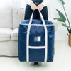 weekeight 2 PCS Clothing Quilt Storage Bag Household Moving  Luggage Organizer Bag, Colour: Navy Small