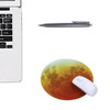 5 PCS Round Soft Rubber Planet Mouse Pad Computer Pad, Size: 250 x 250 x 3mm(Red Moon)