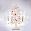 2 PCS Christmas Decorations Creative Painted Wooden Christmas Tree Ornaments, Size:24x10cm