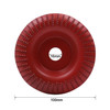Woodworking Sanding Plastic Stab Discs Hard Round Grinding Wheels For Angle Grinders, Specification: 100mm Red Curved