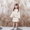 Little Fragrant Style Waistcoat Shorts Western Style Age Reduction Two-piece Tide (Color:Beige Size:170)