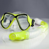 Yoogan Children Full Dry Mask Breathing Tube Swimming Glass Diving Equipment Suit (Yellow)