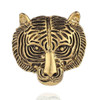 3 PCS Personality Tiger Head Brooch Men Suit Pin Vintage Badge Collar Pin(Golden)