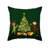 3 PCS Christmas Peach Skin Cartoon Sofa Pillowcase Without Pillow Core, Size: 45x45cm(TPR334-21)