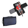 Portable Baby Changing Mat Multifunctional Baby Changing Table Waterproof Bag(Blue)