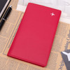PU Leather Multi-Function Document Holder Travel Portable Passport Bag(Red)