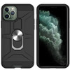 War-god Armor TPU + PC Shockproof  Magnetic Protective Case with Ring Holder For iPhone 11 Pro(Black)