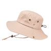 Outdoor Sun Hat Hiking Big Brim Breathable Sunscreen Fisherman Hat(Beige)