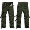 Men Multi-pocket Outdoor Casual Overalls (Color:Army Green Size:30)