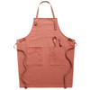 Household Denim Apron Barista Floral Tea Shop Barber Work Clothes, Specification: for Children 57cm(Brick Color)