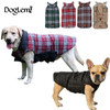 Winter Waterproof Reversible Dog Jacket Warm Plaid Dog Coats Clothes, Size:XL(Red)