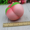 Simulation Peach Shape Slow Rebound PU Decompression Toy Squishy Slow Rising Stress Reliever Toy(Pink)