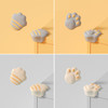 5 PCS Children Silicone Table Anti-Collision Protection Corners Guard(Claw Back Gray)