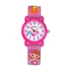 JNEW A335-86261 Children 3D Silicone Cartoon Mermaid Waterproof Quartz Watch(Red)