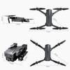 ZLL SG107 FPV Mini Folding RC Drone 50X Zoom Quadcopter Aircraft, Specification:4K WiFi(Black)