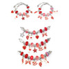 TZ-05 63 In 1 Colorful Crystal Cartoon DIY Jewelry Children Bracelet(Red Suit)