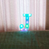 22cm Colorful Slow Flashing 26 Letters Numbers Decorative Light(Letter J)
