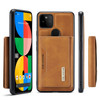 For Google Pixel 5a 5G DG.MING M2 Series 3-Fold Multi Card Bag + Magnetic Back Cover Case(Brown)