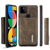 For Google Pixel 5a 5G DG.MING M1 Series 3-Fold Multi Card Wallet + Magnetic Back Cover Case(Coffee)