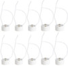 10PCS GU10 Socket LED Bulb Halogen Lamp Holder Base Ceramic Wire Connector for all GU10 Lamp