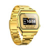 KW18  IP67 0.96 inch Steel Watchband Color Screen Smart Watch(Gold)