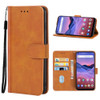 Leather Phone Case For ZTE A1 ZTG01 5G(Brown)