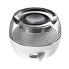 Leadsound F10 Portable 3D HIFI Surround 3.5mm Audio Jack Mini Round Shape Crystal Speaker(White)